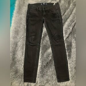Hollister Women’s Low Rise Super Skinny Jeans Black 4
